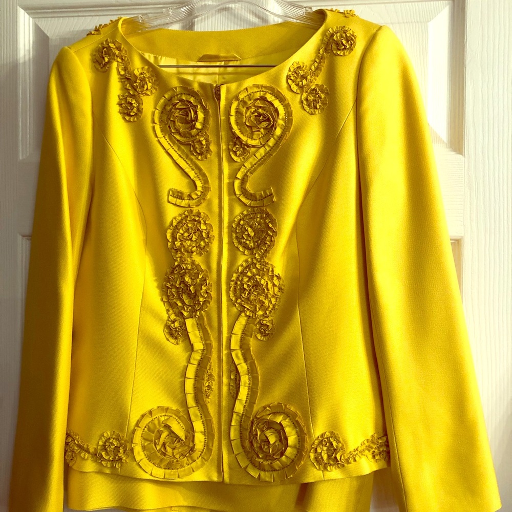 Silk evening suit